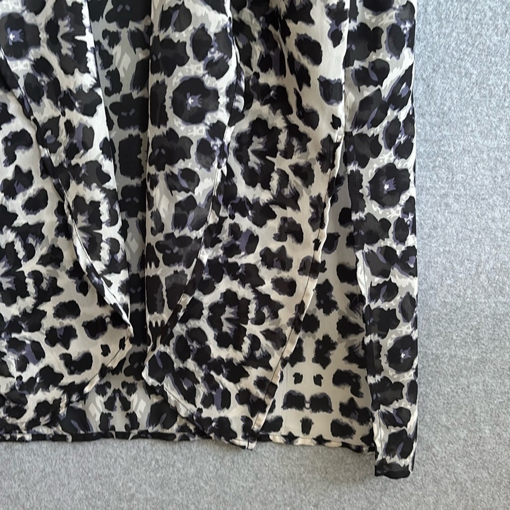 Steve Madden | Duster Kimono Beach Coverup Boho Sheer (OS) Animal Print - Picture 6 of 8